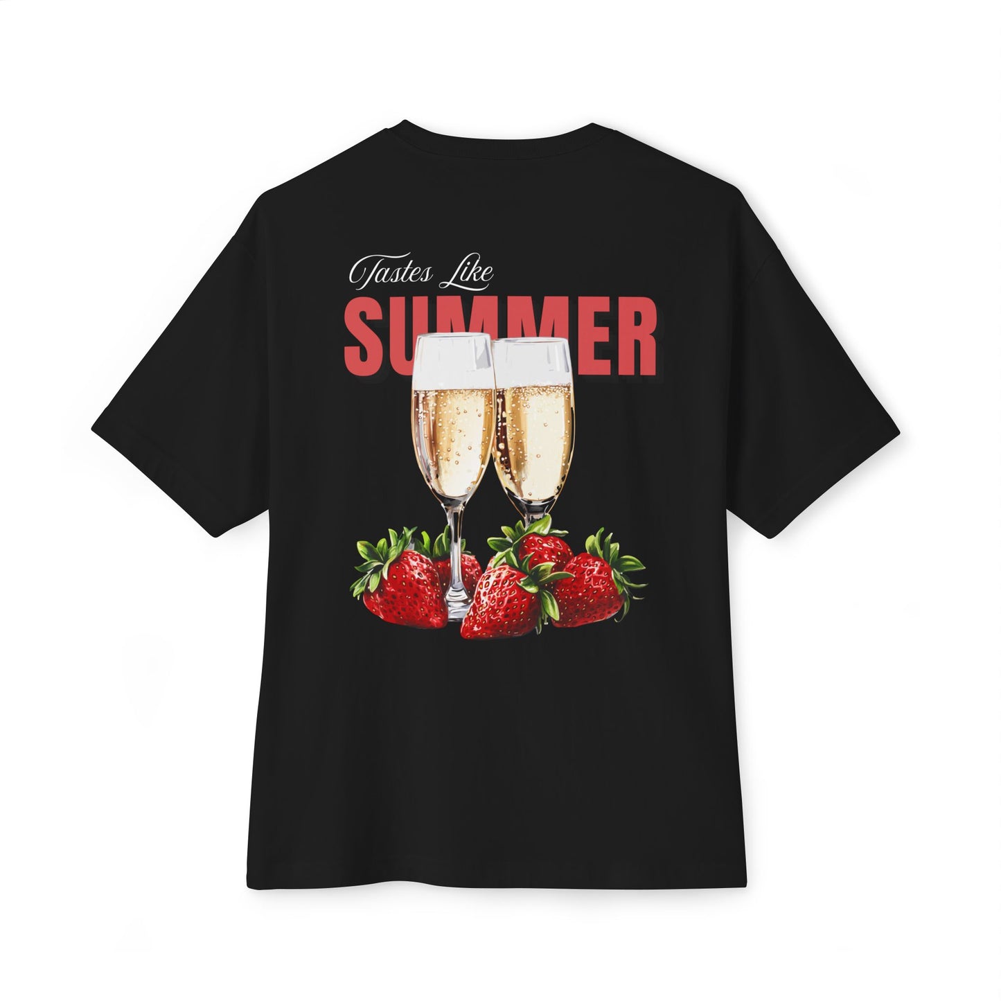 Champagne and Strawberries Graphic Tee - Overra Pour Series
