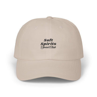 Soft Spirits Social Club Dad Cap - Black Embroidery
