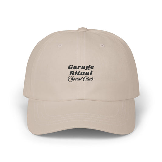 Garage Ritual Social Club Dad Cap - Black Embroidery