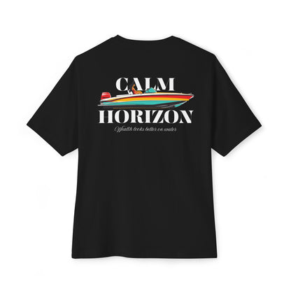 Calm Horizon Boat Graphic Tee
