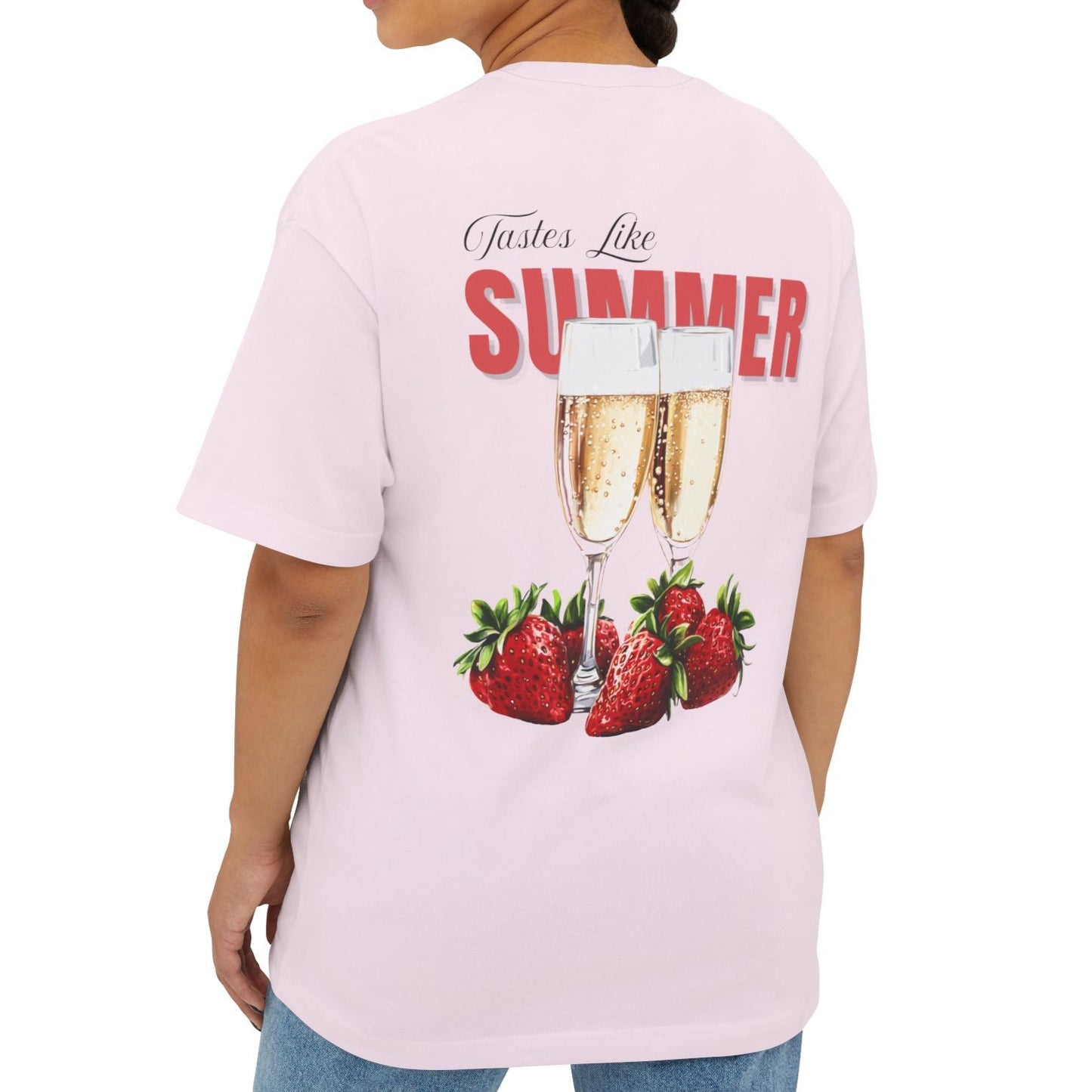 Champagne and Strawberries Graphic Tee - Overra Pour Series