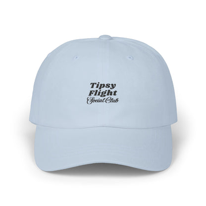 Tipsy Flight Social Club Dad Cap - Black Embroidery