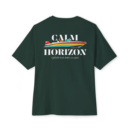 Calm Horizon Boat Graphic Tee