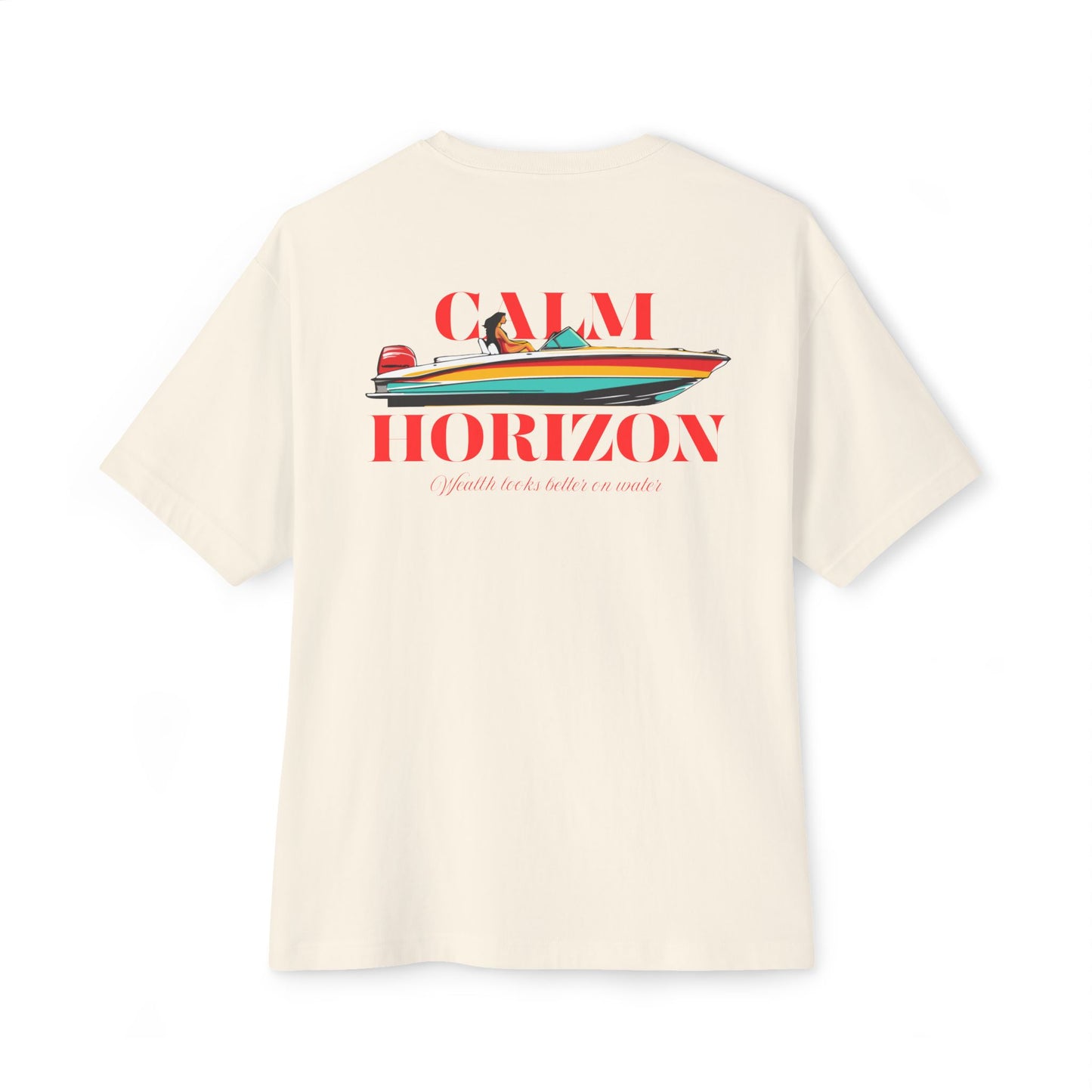 Calm Horizon Boat Graphic Tee