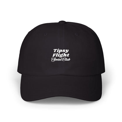 Tipsy Flight Social Club Dad Cap - White Embroidery