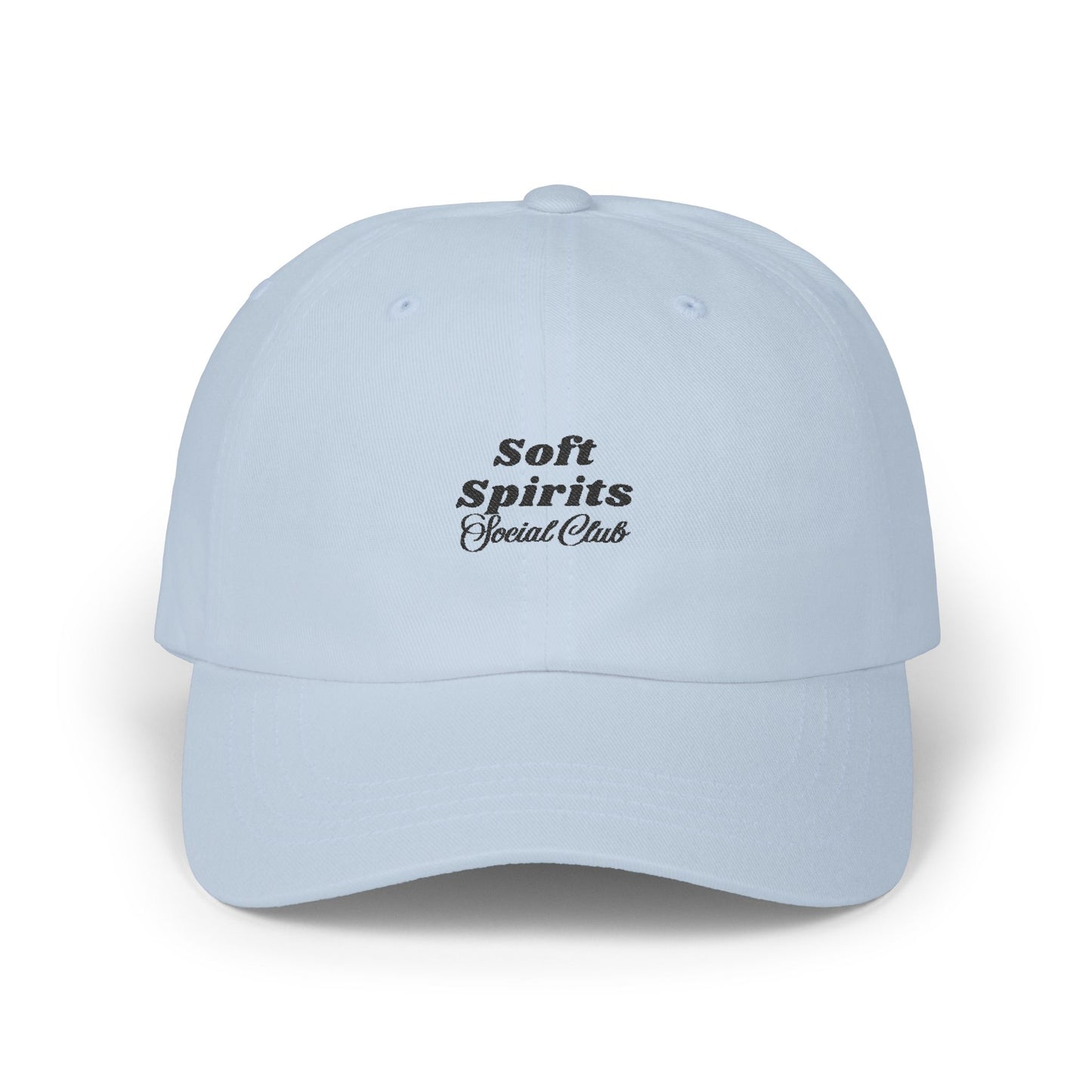 Soft Spirits Social Club Dad Cap - Black Embroidery