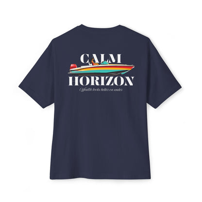 Calm Horizon Boat Graphic Tee