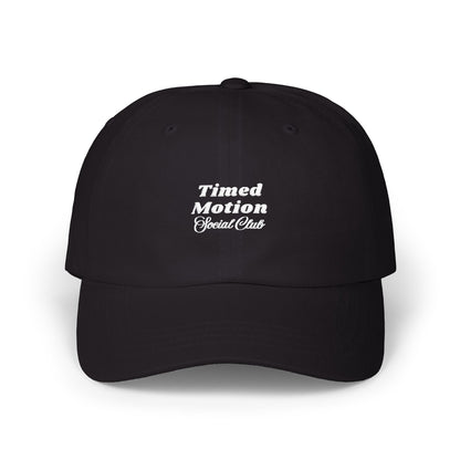 Timed Motion Social Club Dad Cap - White Embroidery