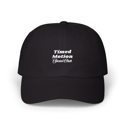 Timed Motion Social Club Dad Cap - White Embroidery