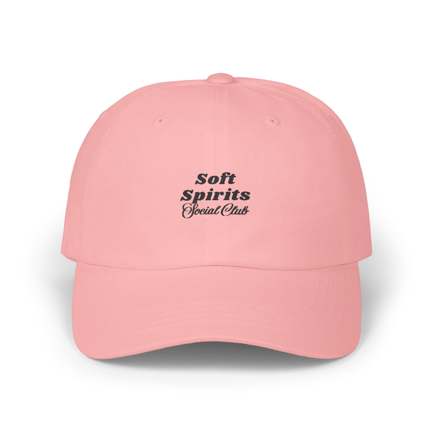 Soft Spirits Social Club Dad Cap - Black Embroidery