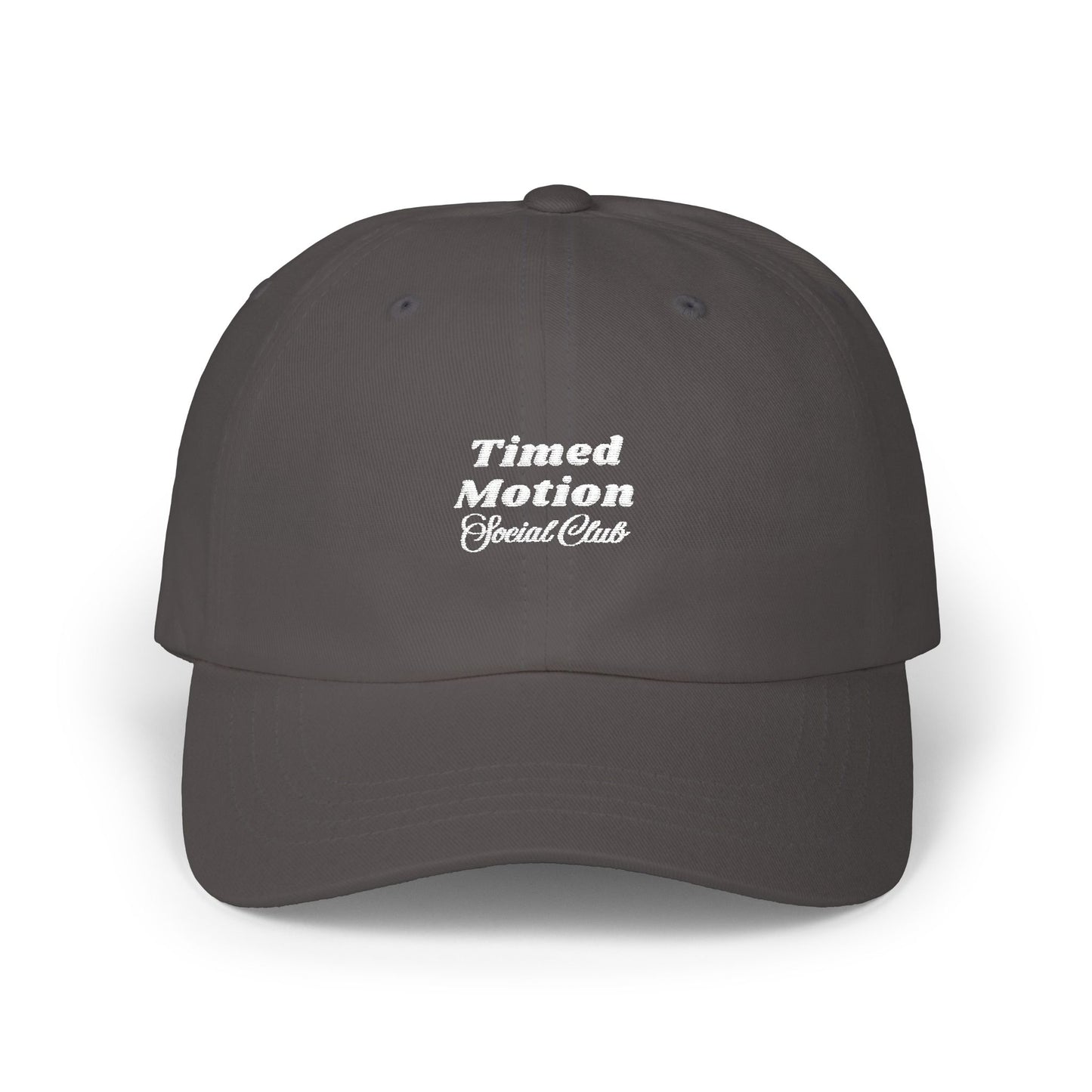 Timed Motion Social Club Dad Cap - White Embroidery