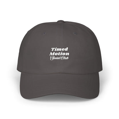 Timed Motion Social Club Dad Cap - White Embroidery
