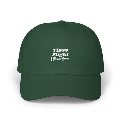 Tipsy Flight Social Club Dad Cap - White Embroidery
