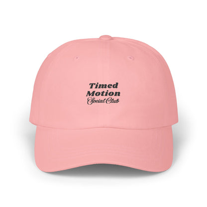 Timed Motion Social Club Dad Cap - Black Embroidery