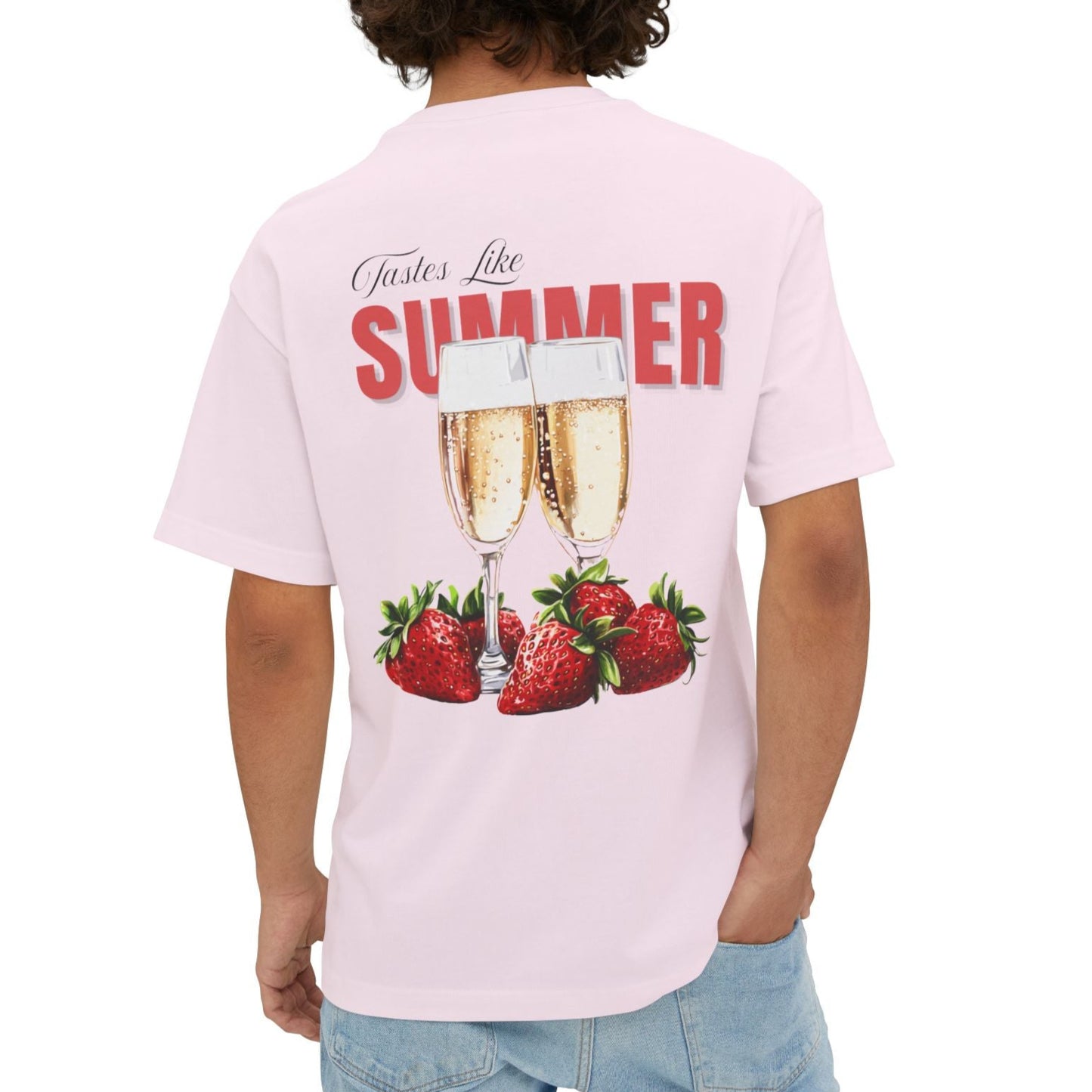 Champagne and Strawberries Graphic Tee - Overra Pour Series