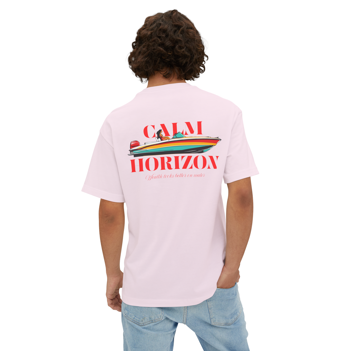 Calm Horizon Boat Graphic Tee