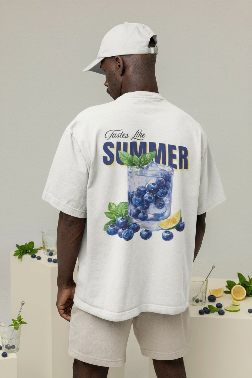 Gin and Blueberries Graphic Tee - Overra Pour Series