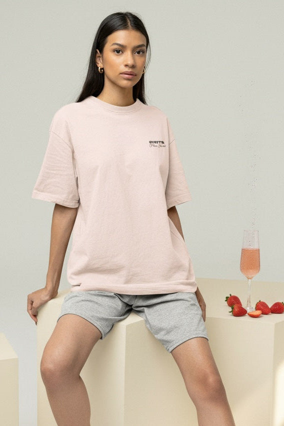 Champagne and Strawberries Graphic Tee - Overra Pour Series